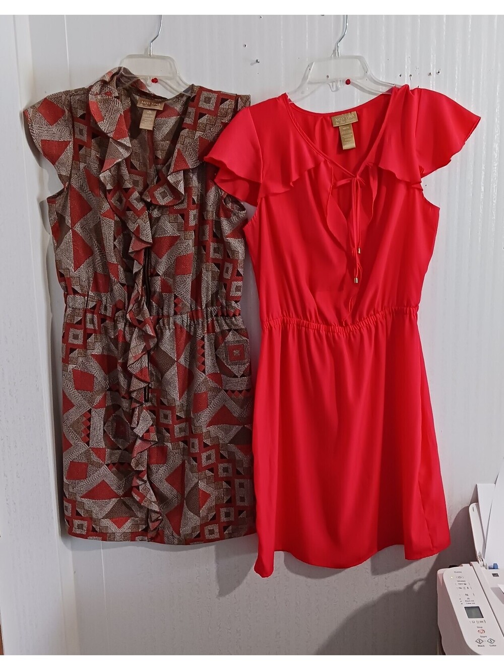 Miss Tina's  Women's  lot of 2  knit dresses  size  Medium